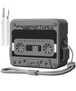 MOFREE AirPods 3 Case Cover Cassette Tape Design Soft Silicone Black - $211.80 MXN