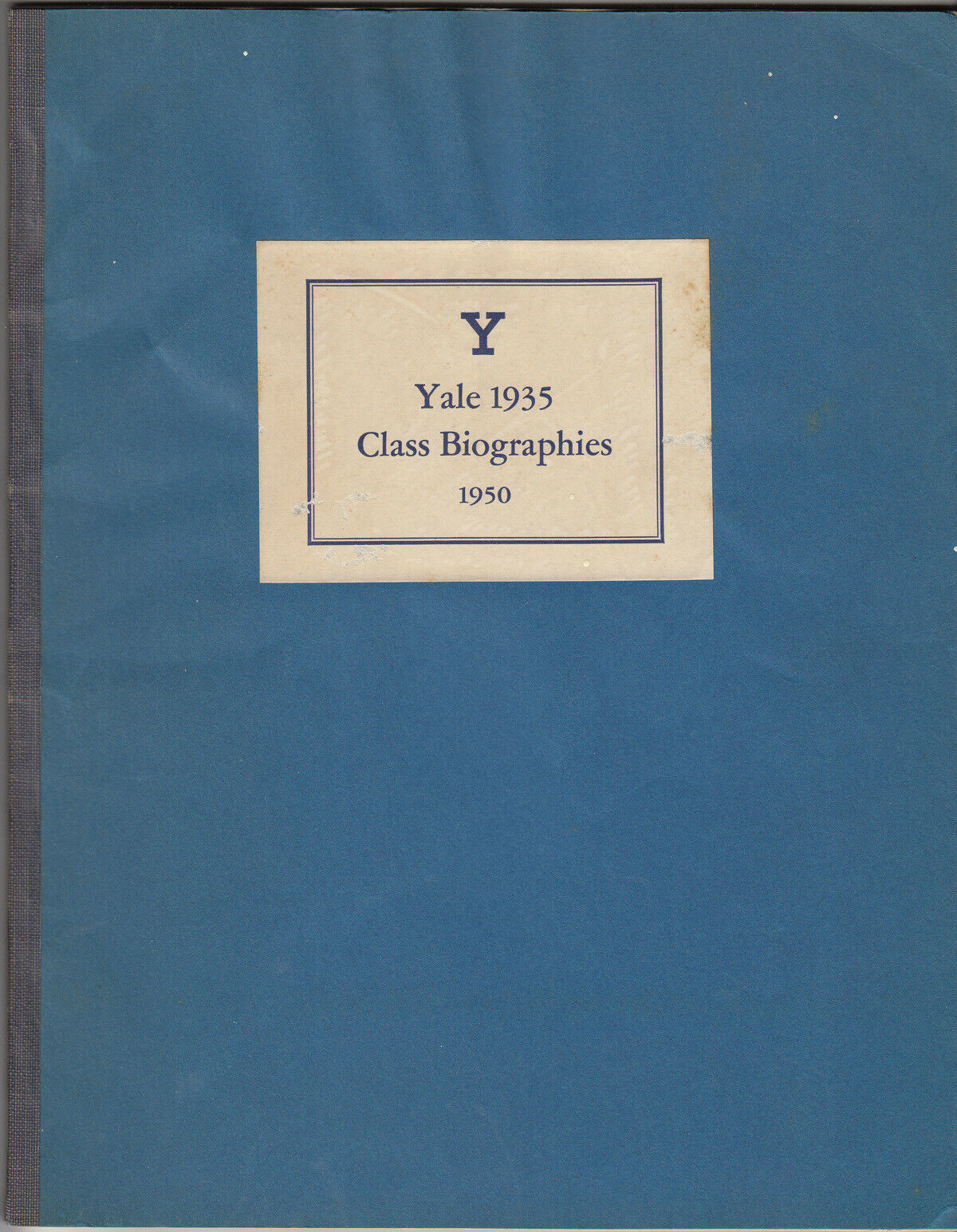 Primary image for Rare  John A Field / Yale 1935 Class Biographies First Edition 1951