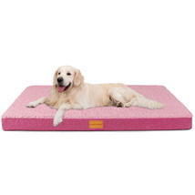 Orthopedic Pet Bed for Extra Large Dogs, 48&quot;X30&quot; Pink Dog Beds - $38.79