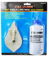 100&#39; Chalk Line Reel with Blue Marking Powder Plumb Bob - £14.00 GBP