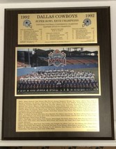 Dallas Cowboys 1992 Super Bowl XXVII Plaque MINT - £68.93 GBP