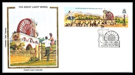 1983 UK ISLE OF MAN Colorano FDC Cover- The Great Laxey Wheel, Douglas #1 L1 - £2.32 GBP