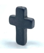 1 Inch Stone Cross Pendant Charm with Hole through vertical Axis for Thr... - £9.68 GBP