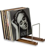 75 Lp Vinyl Record Storage Holder, Solid Walnut Wood Record Holder For A... - £48.82 GBP