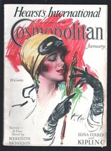 Cosmopolitan 1/1928-Harrison Fisher GGA cover-Peter B. Kyne-Edna Ferber-Ring ... - £103.38 GBP