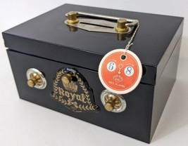 Vintage Aoshin Asc Japan Metal Royal Saving Bank Coin Combination Strongbox, New - £95.92 GBP