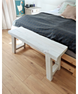 Handmade White Farmhouse Coffee Table | Solid Pine Rustic Table | Unique... - €154,73 EUR