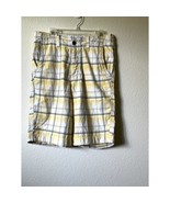 Abercrombie &amp; Fitch Plaid Button Fly Shorts 31 NWT | Yellow Red Blue | F... - $20.00