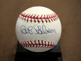 Bob Gibson Cy Young St Louis Cardinals Hof Signed Auto Oml Baseball Jsa Beauty - £157.90 GBP