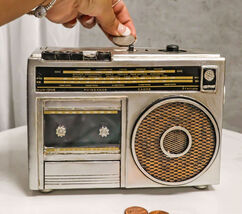 Novelty Vintage Retro Cassette Tape Radio Player Money Coin Savings Pigg... - €25,75 EUR