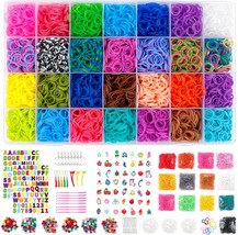 Inscraft 21900+ Loom Bands Refill Kit with Organizer, 20000+ Rubber Band... - $40.57