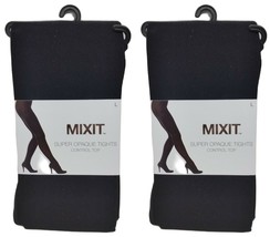 ( LOT 2 )MixitSUPER OPAQUE TIGHTS CONTROL TOP - Black Size L BRAND NEW - $18.80