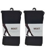 ( LOT 2 )MixitSUPER OPAQUE TIGHTS CONTROL TOP - Black Size L BRAND NEW - $26.03 CAD
