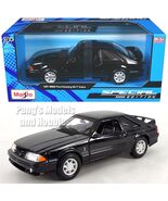1993 Ford Mustang SVT Cobra 1/24 Diecast Metal Model by Maisto - BLACK w... - $36.62