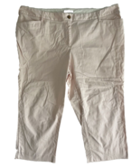 Lands&#39; End Pale Pink Cropped Chino&#39;s Size 22W - $32.57 CAD