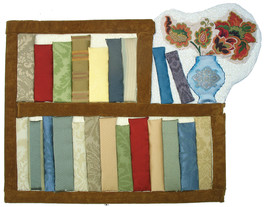 Bookshelf: Quilted Art Wall Hanging - $325.00