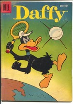 Daffy #16 1959-Dell-early satellite imagery-Daffy with tennis racket-VG/FN - £58.33 GBP