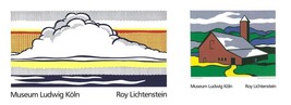 Bundle- 2 Assorted Roy Lichtenstein Landscape Serigraphs - £149.53 GBP