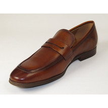 Men's Shoes Steve Madden Soft Leather upper Slip On Penny Acheron Brandy image 4