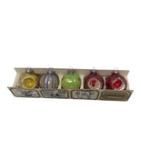 5 Shiny Brite Lanissa Christmas Ornaments West Germany Round Glitter Ind... - $61.57 CAD