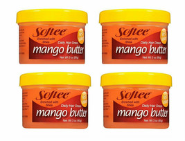 ( Lot 4 ) Softee Enriched w/ Shea Mango Butter Hair &amp; Scalp Treatment 3oz Ea New - £19.38 GBP