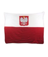 AvidFlag Polish White Eagle Fleece Throw Blanket Poland Coat of Arms - £13.88 GBP