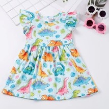 NEW Boutique DInosaur Girls Sleeveless Dress - £10.83 GBP