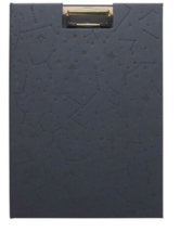 Clipboard Padfolio (new) ODYSSEY - DARK BLUE, LETHERETTE - 50 LINED SHEETS - £14.30 GBP