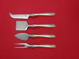 King Christian By Wallace Sterling Silver Cheese Serving Set 4 piece HHW... - £204.06 GBP