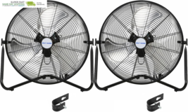 2 Pack 4600 CFM 3-Speed Industrial Shop Fan with Wall-Mounting System, H... - $190.13