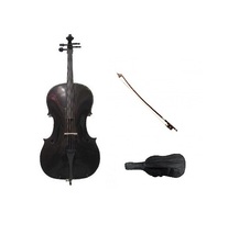Merano 4/4 Cello，Bag，Bow ~ Black - £287.09 GBP