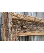 Natural Floating Frame Antique Oak--Vintage Rustic Decor Reclaimed Wood ... - $31.00