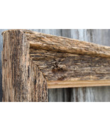 Natural Floating Frame Antique Oak--Vintage Rustic Decor Reclaimed Wood ... - £24.38 GBP