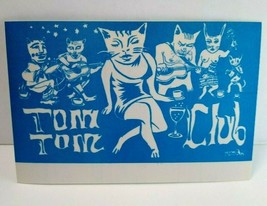 Tom Tom Club Backstage Pass Original Vintage New Wave Cool Hip Cats Band Blue - £15.45 GBP