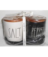 RAE DUNN by Magenta SALT &amp; PEPPER SHAKERS Wood Lids - $19.79