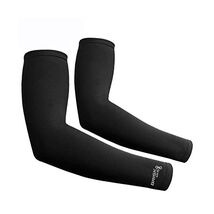 Brisk cycling arm warmer sleeve soft shell thermal Black compression (La... - $31.00