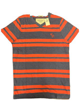 Abercrombie &amp; Fitch Shirt Muscle Color: Blue Red Stripe, Size: Large - $25.73