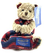 Pendleton by Gund Baby Chauncey Bear Wool 11” Teddy Bear With Blanket - $665.43 MXN