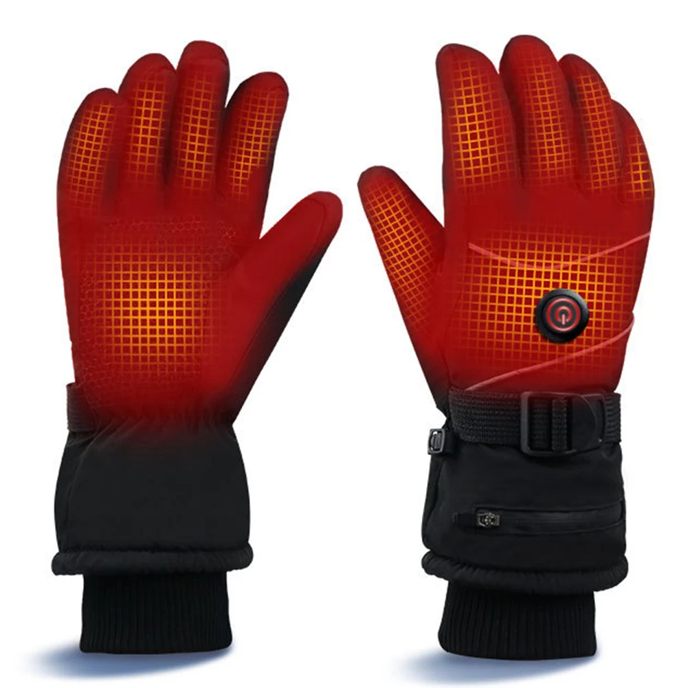 DC Rechargeable Electric Heated Hand Warmer Heated Gloves Touch Screen for - £24.38 GBP