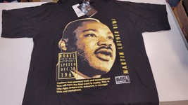 Vtg 90s Y2K Made In Usa Mlk Martin Luther King Rap Tee T Shirt 2XL - £29.11 GBP