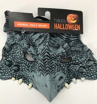 Halloween Bird Half Face Mask Adult Gray Flexible Costume Cosplay Animal... - £14.82 GBP