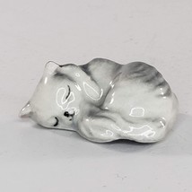 Hagen Renaker Sleeping Cat Grey Persian Miniature Figurine *Chipped* - $34.99