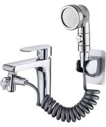 Faucet Sink Hose Sprayer Attachment Set Bathtub Faucet Shower Spray Head... - £20.26 GBP