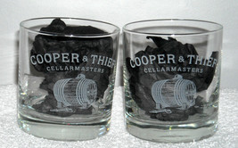 2 New Cooper &amp; Thief Cellar Masters Etched Wine Glasses 10 OZ - £20.87 GBP