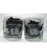 2 New Cooper &amp; Thief Cellar Masters Etched Wine Glasses 10 OZ - £20.20 GBP