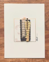 Abstract Collage Number 3 with Scrolls Greeting Card - £9.24 GBP