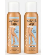2 Bottles of Sally Hansen Airbrush Legs LIGHT Glow 4.4 oz Spray On Leg M... - $47.23 CAD
