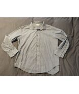 Calvin Klein Dress Shirt 17-17.5 32/33 Slim Fit 4-Way Stretch Plaid Butt... - €8,33 EUR