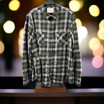 Urban Pipeline Shirt Mens 2XL Green Plaid Flannel The Awesomely Soft India - $29.61