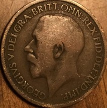 1916 Uk Gb Great Britain Half Penny Coin - £1.28 GBP